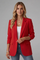 Elegant Women's Blazer with Notched Lapel and Tailored Fit for Professional and Casual Wear 0