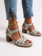 Elegant Women's Sandals with Lift Block Heel for Comfort and Style 3