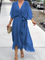 Elegant Wrap Midi Dress for Women - Flattering Summer Style 2