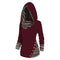 Relaxed hoodie with a tribal pattern-5