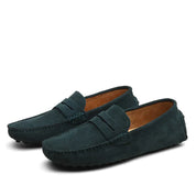 Suede Loafers in Italian Style