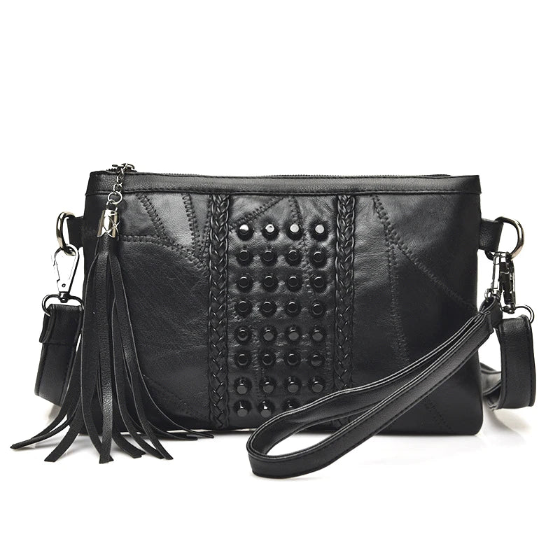 Sanne | Chic Textured Accent Crossbody Clutch
