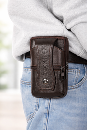 Joris | Vintage Leather Men's Crossbody Fanny Pack with Adjustable Strap