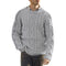Men’s Sweater – Chunky Cable Knit – Oversized Fit – Round Neck Long Sleeve Pullover-4