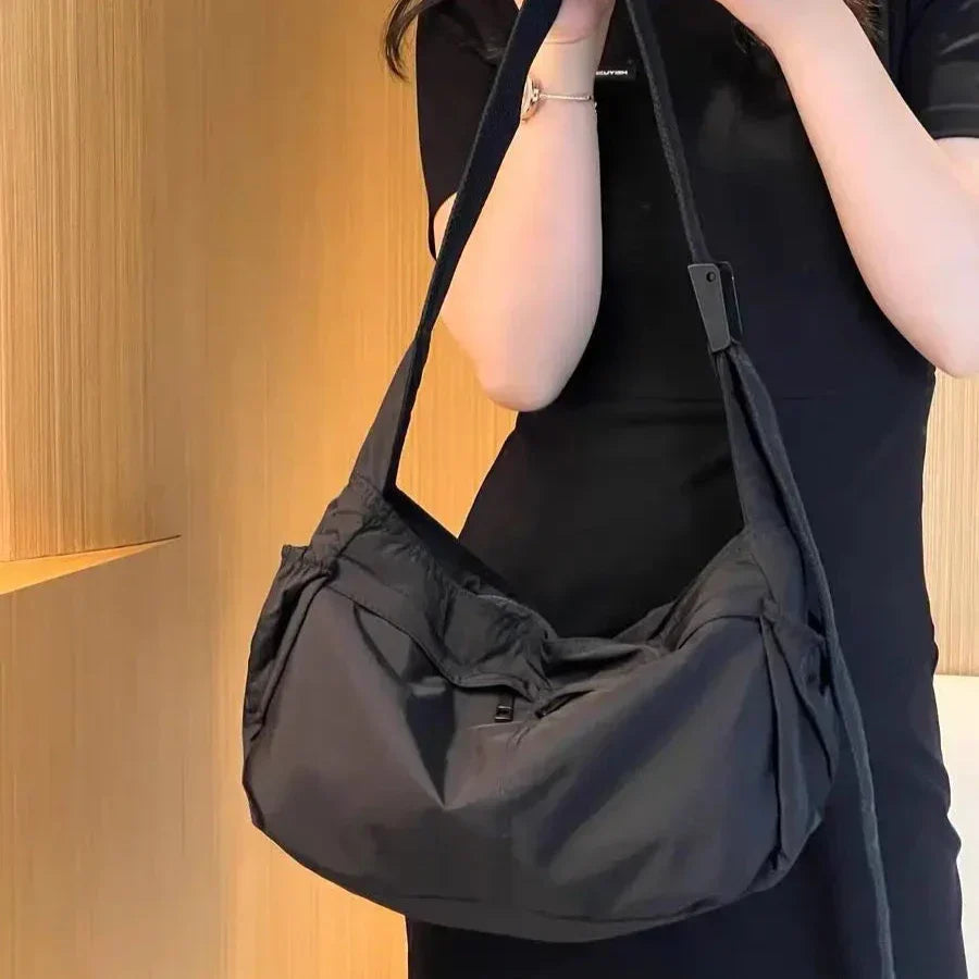Isabel | Lightweight Waterproof Nylon Crossbody Messenger Bag