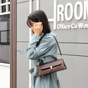 Ava | Vintage Imitation Leather Messenger Bag