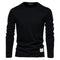 Long-sleeve casual crewneck tee for men-4