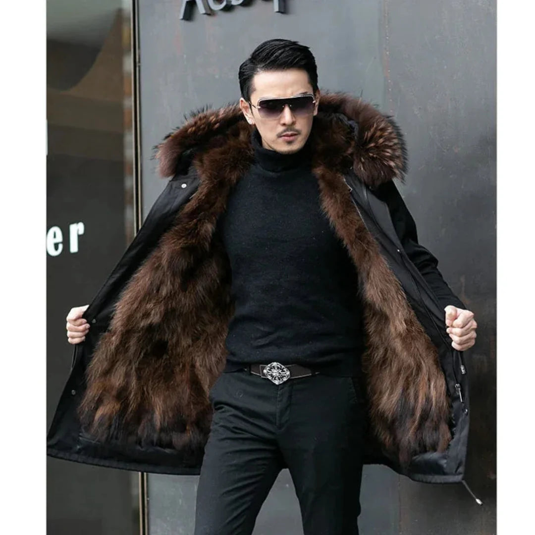 Men's hood winter parka jacket | Warmth-4