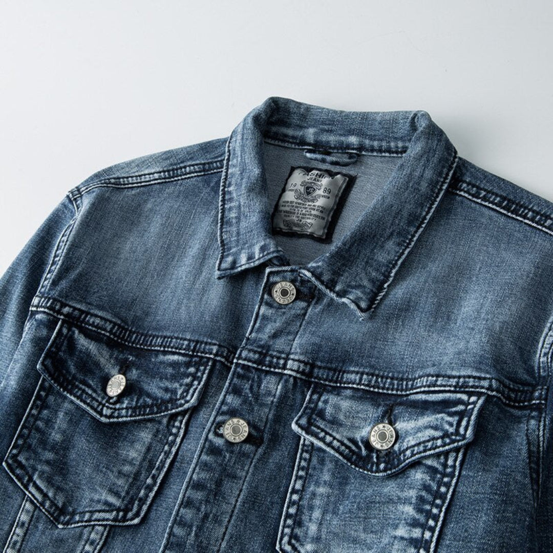 Men's button down the long -sleeved jacket | Convenient-3