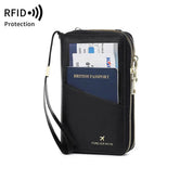 Valery | RFID-blocking passport holder with carrying strap