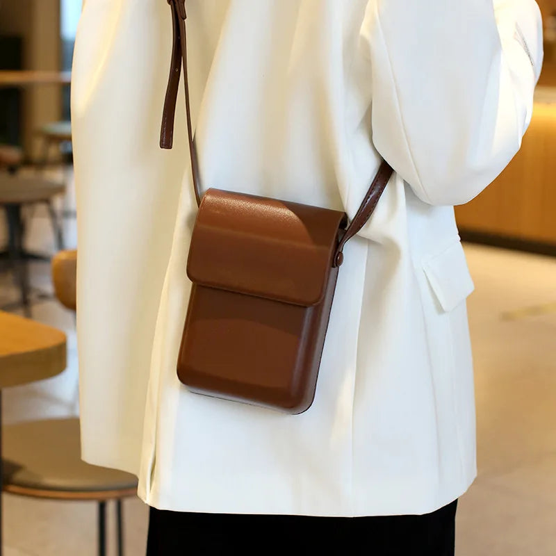 Lara | Minimalist Small PU Leather Shoulder Bag