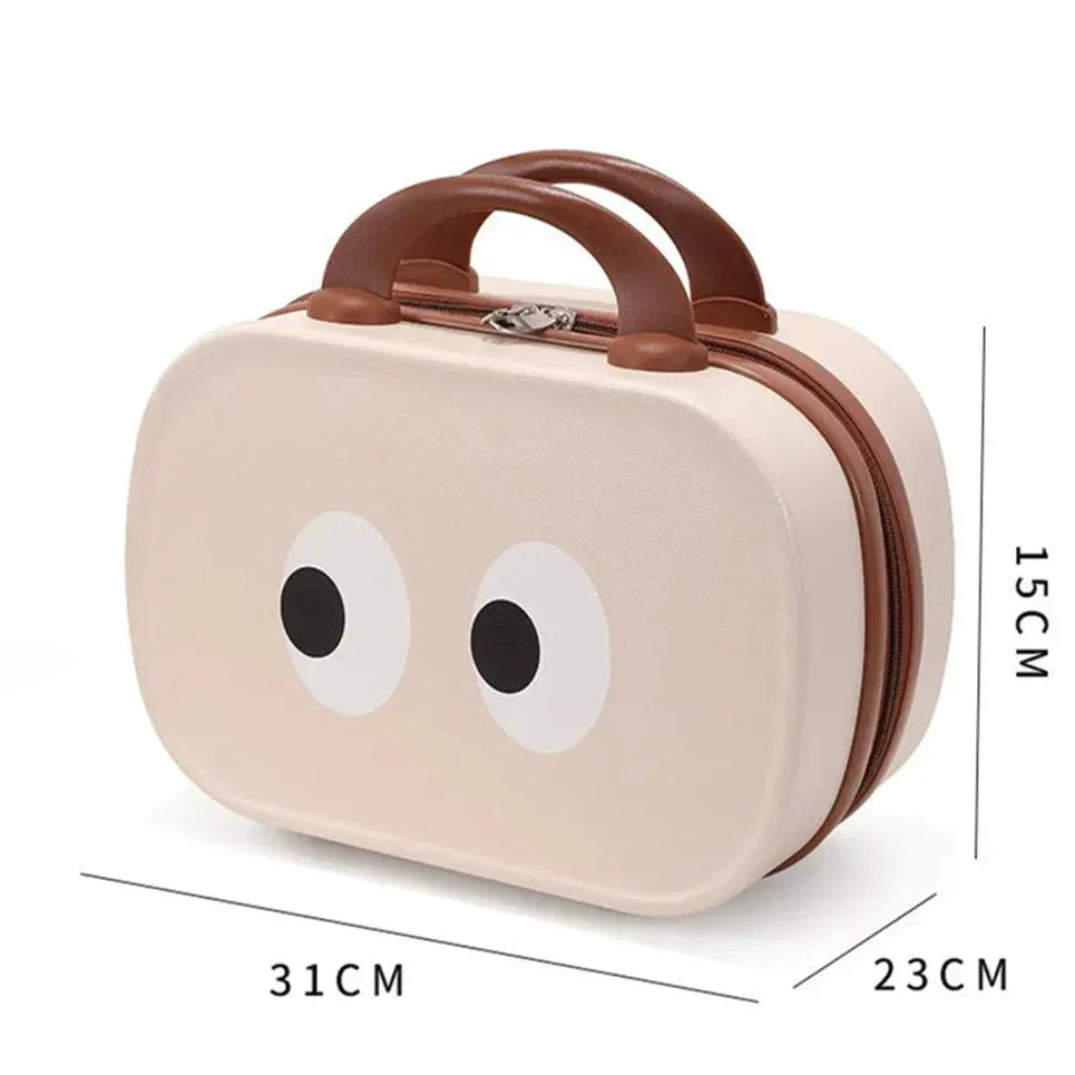 Ayra | Cartoon Eyes Vintage Cosmetic Bag Organizer