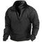 Men's casual half-zip sweatshirt with stand-up collar-4