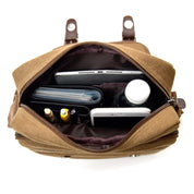 Luca | Small Canvas Crossbody Messenger Bag with Multiple Compartments