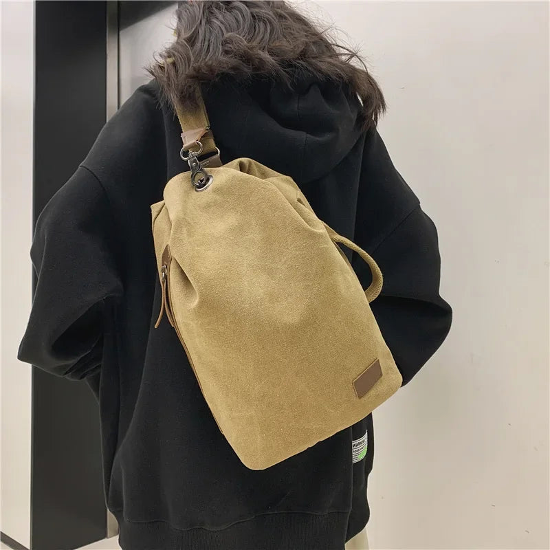 Finn | Large Vintage Canvas Shoulder Bag Travel Bag