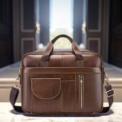 Alexander | Executive Slim Crossbody Messenger Bag with Adjustable Strap