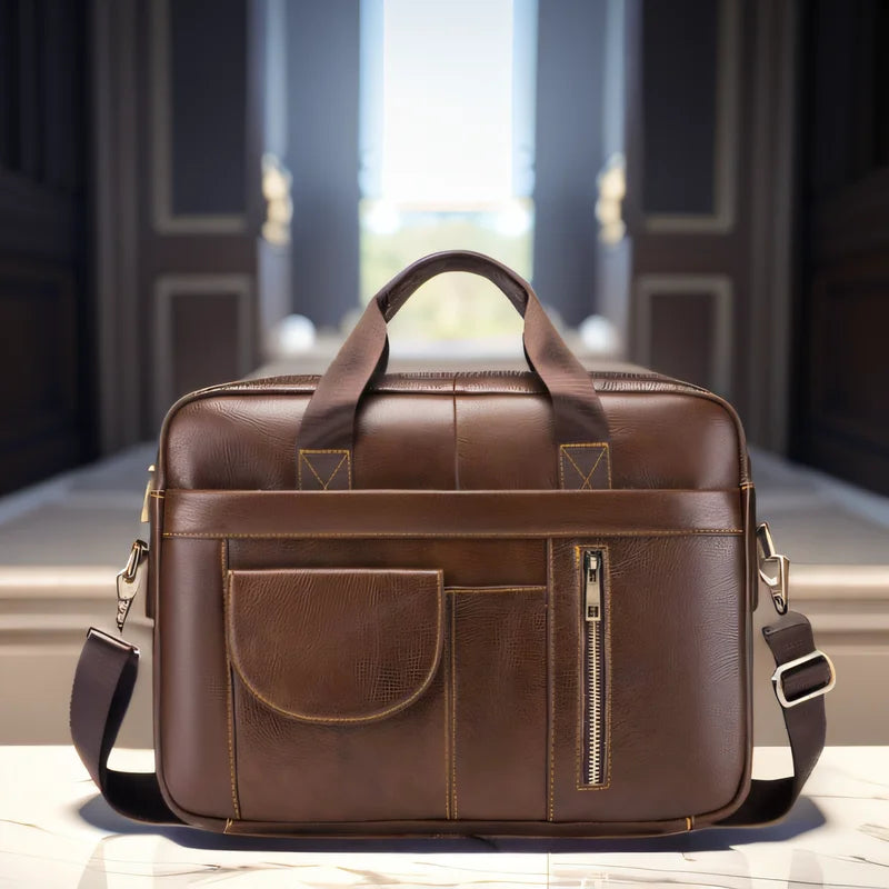 Alexander | Executive Slim Crossbody Messenger Bag with Adjustable Strap