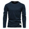 Long-sleeve casual crewneck tee for men-5