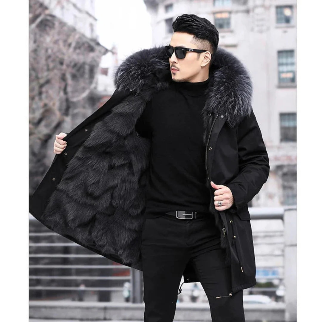 Men's hood winter parka jacket | Warmth-6