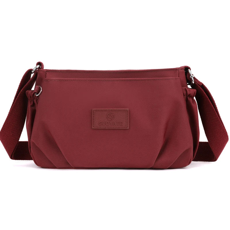 Isla | Nylon Multi-Pocket Shoulder Bag