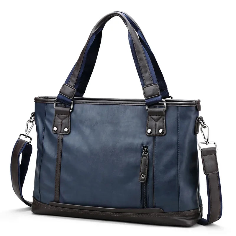 Jack | Stylish Men's PU Leather Travel Crossbody Messenger Bag