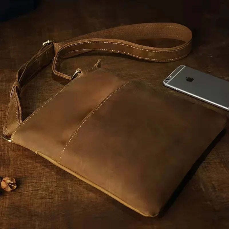 Jasper | Vintage Leather Crossbody Sling Travel Bag