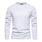 Long-sleeve casual crewneck tee for men-3
