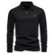 Men’s Long Sleeve Polo Shirt - Half Zip - Smart Casual - Structured Collar-4