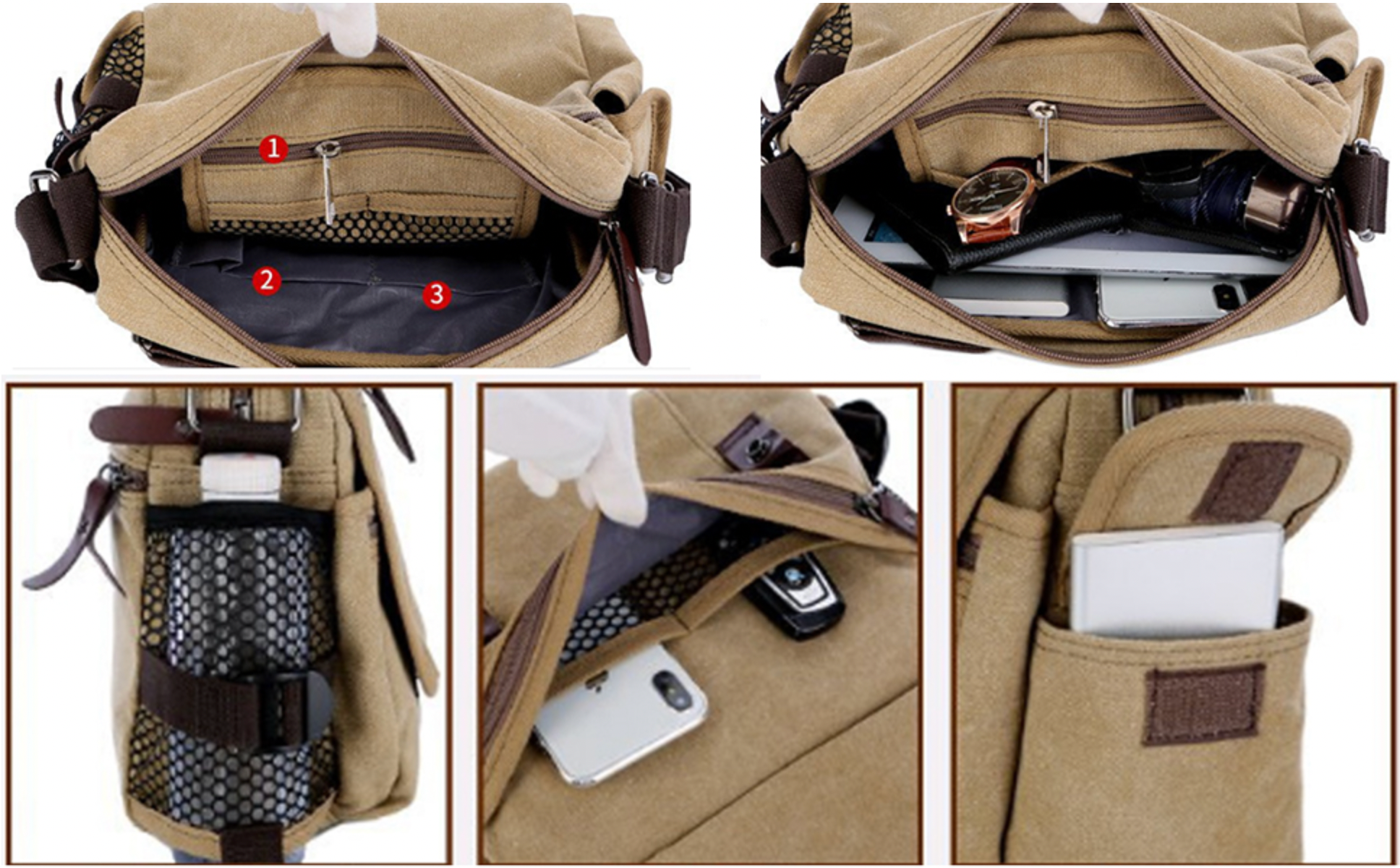 Nico | Classic Canvas Shoulder Bag