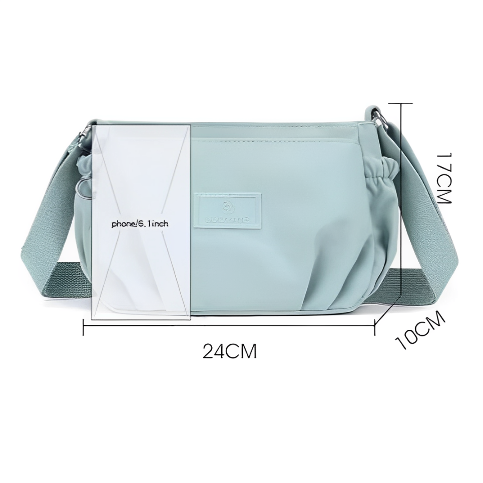 Isla | Nylon Multi-Pocket Shoulder Bag