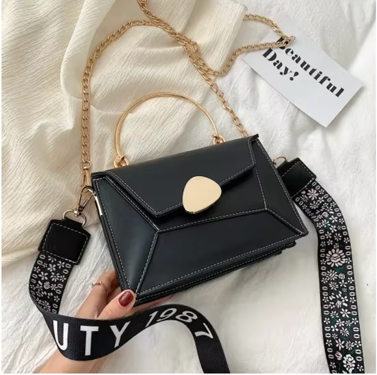 Mila | Geometric Charm Chain Satchel