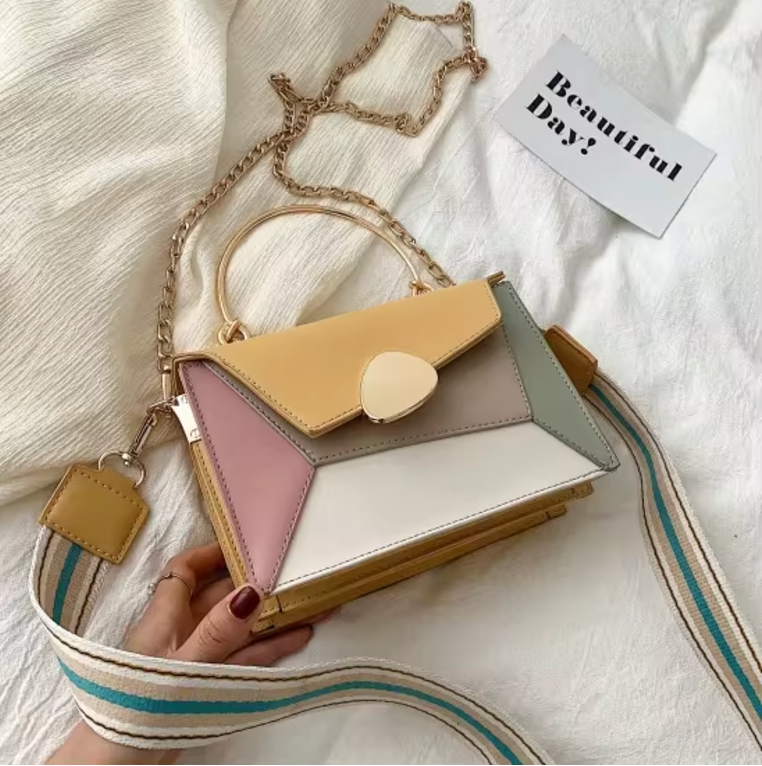 Mila | Geometric Charm Chain Satchel