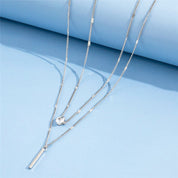 SparkleTwist | Layered Chain Necklace for Modern Elegance