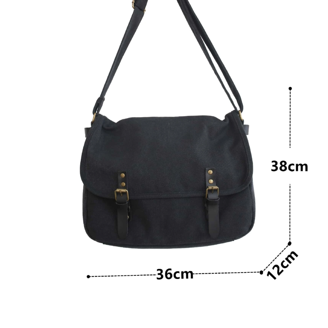 Victor | Large Vintage Canvas Shoulder Bag