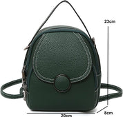 Sophie | Mini Foldable Leather Crossbody Sling Handbag Backpack with Handle