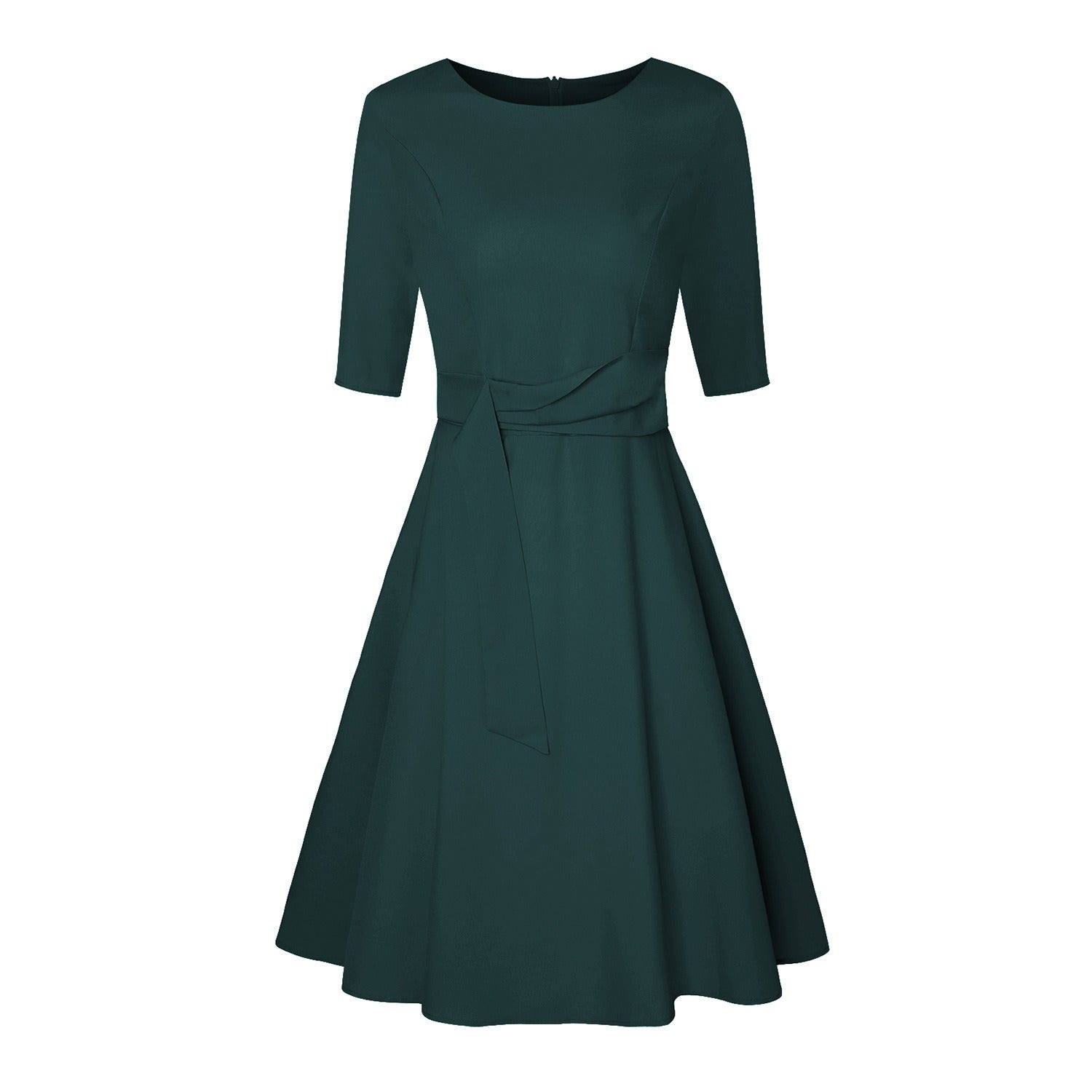 VIOLET |  Elegant Midi Dress wih Bow