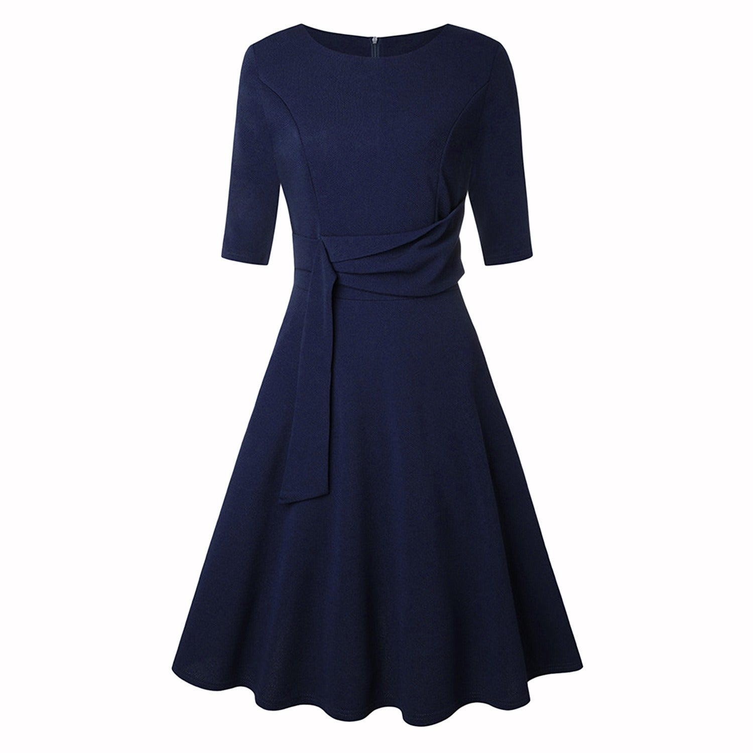 VIOLET |  Elegant Midi Dress wih Bow