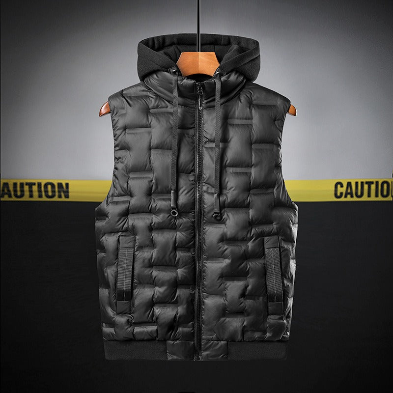 Luca Hooded Bodywarmer | Stylish Quilted Vest for Men
