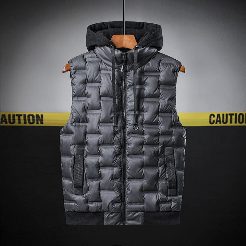 Luca Hooded Bodywarmer | Stylish Quilted Vest for Men