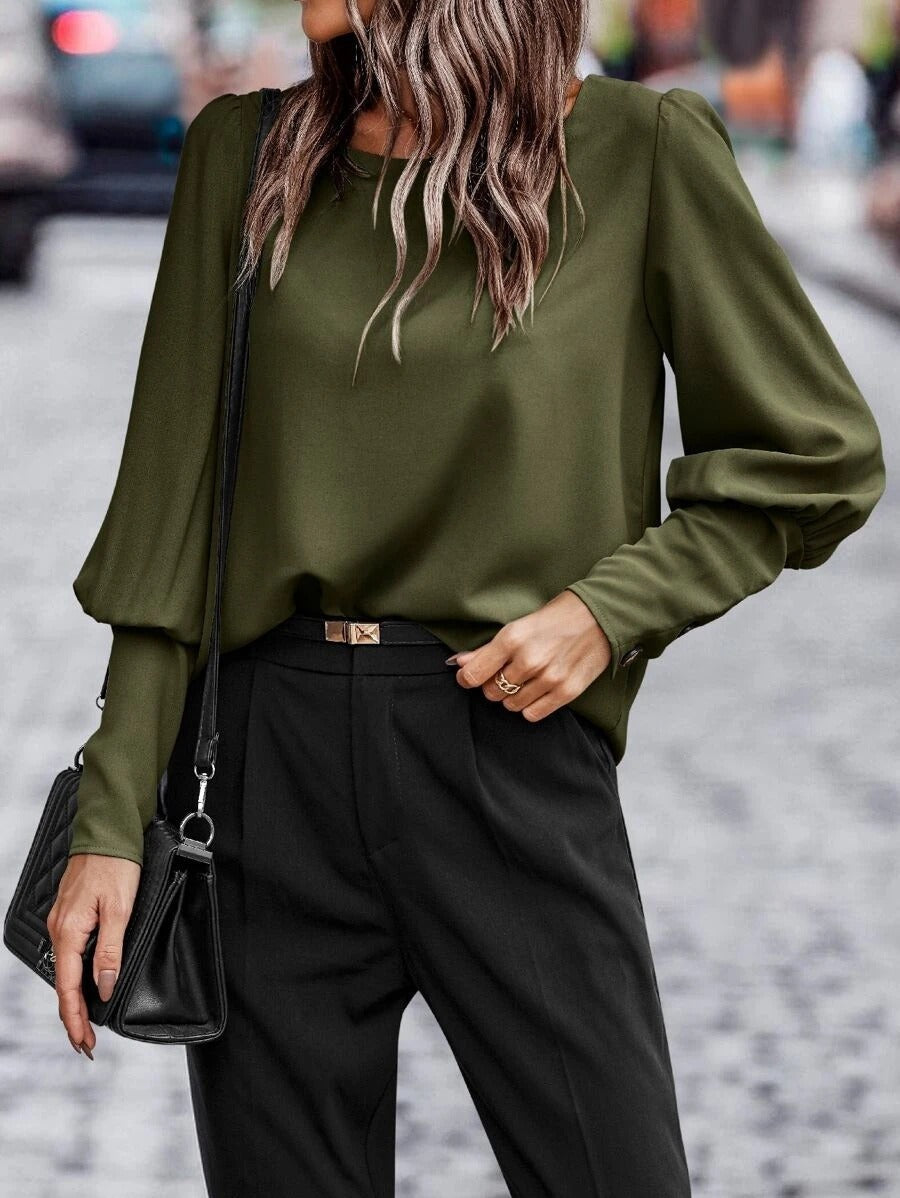 Adrianna | Sophisticated Long-Sleeve Blouse