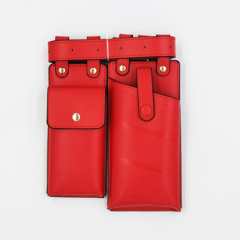 Isla | PU Leather Color Block Waist Bag