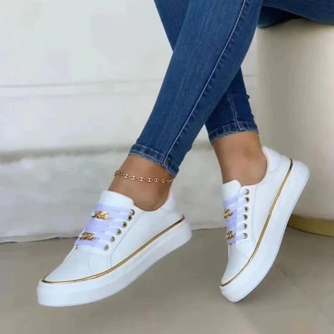Goldie | Luxe Accented Casual Sneakers