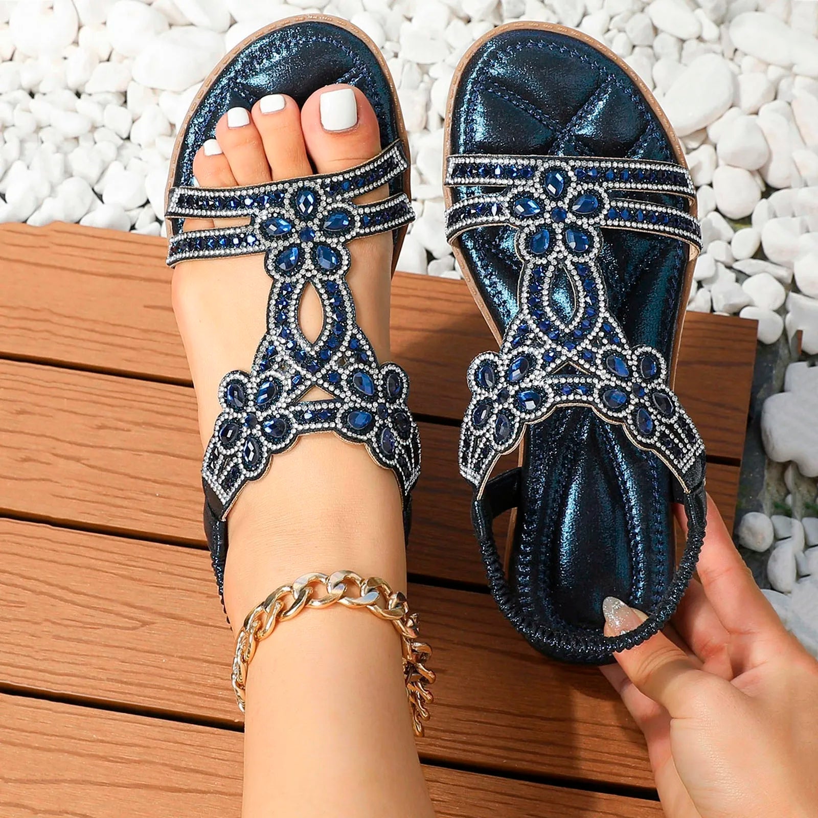 Women's Boho Sandals - Comfortable Orthopedic Footwear for Casual Outings 3