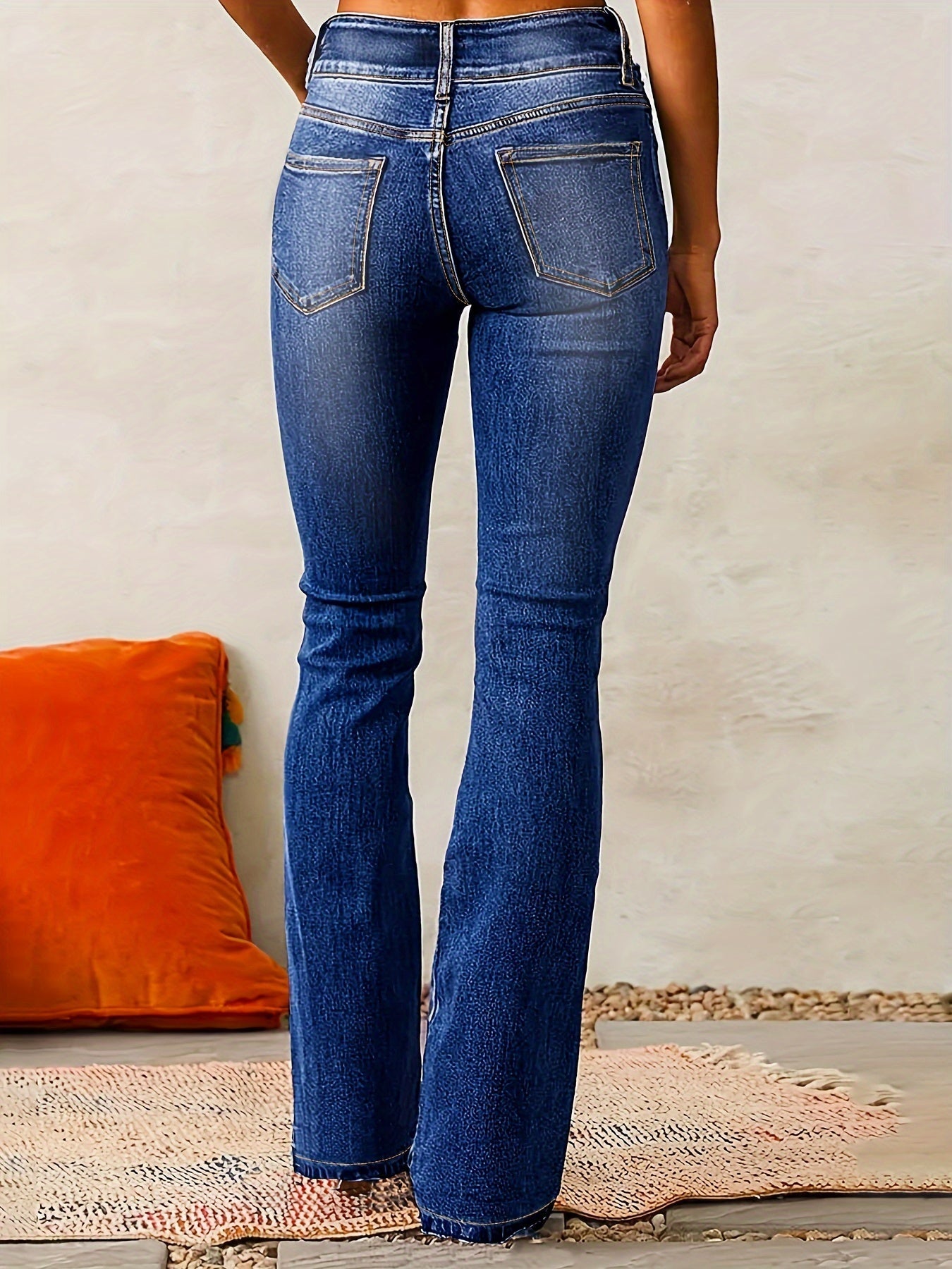 Women's Bootcut Jeans with Flattering High Rise and Supportive Design for All-Day Comfort 3