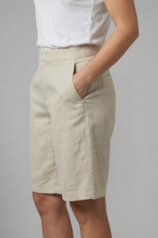 Women's Knee-Length Casual Shorts with Elastic Waist and Side Pockets for Stylish Comfort 5