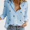 Women's Relaxed Fit Button Down Shirt with Classic Collar 7