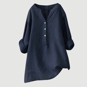 Womens Tunic Tops - Relaxed Button Tunic Clothing for Effortless Everyday Style 1