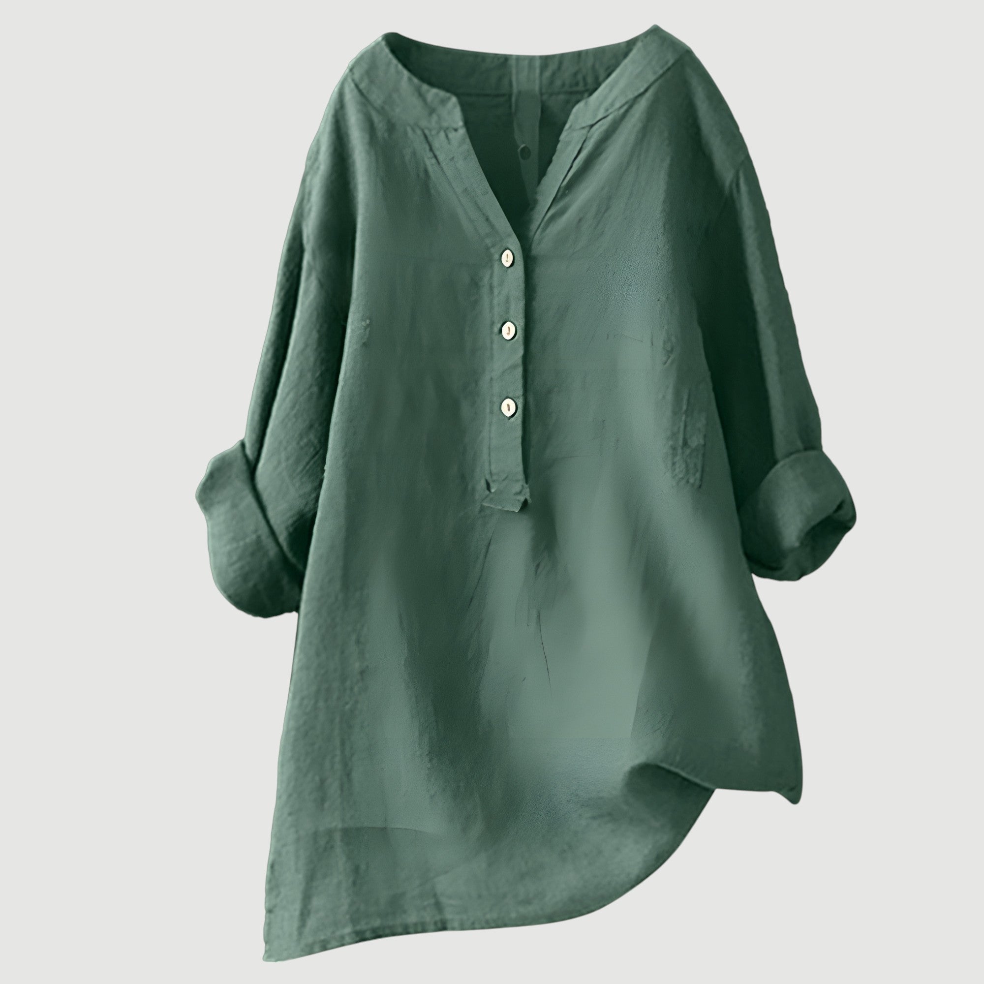 Womens Tunic Tops - Relaxed Button Tunic Clothing for Effortless Everyday Style 3