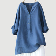 Womens Tunic Tops - Relaxed Button Tunic Clothing for Effortless Everyday Style 4