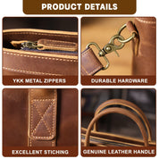 Felix | Vintage Leather Crossbody Travel Laptop Messenger Bag